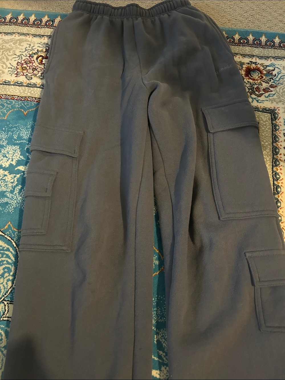 Women’s Cargo Sweatpants and SoftTerry Bubble Zip Hoodie in Dark Gray -